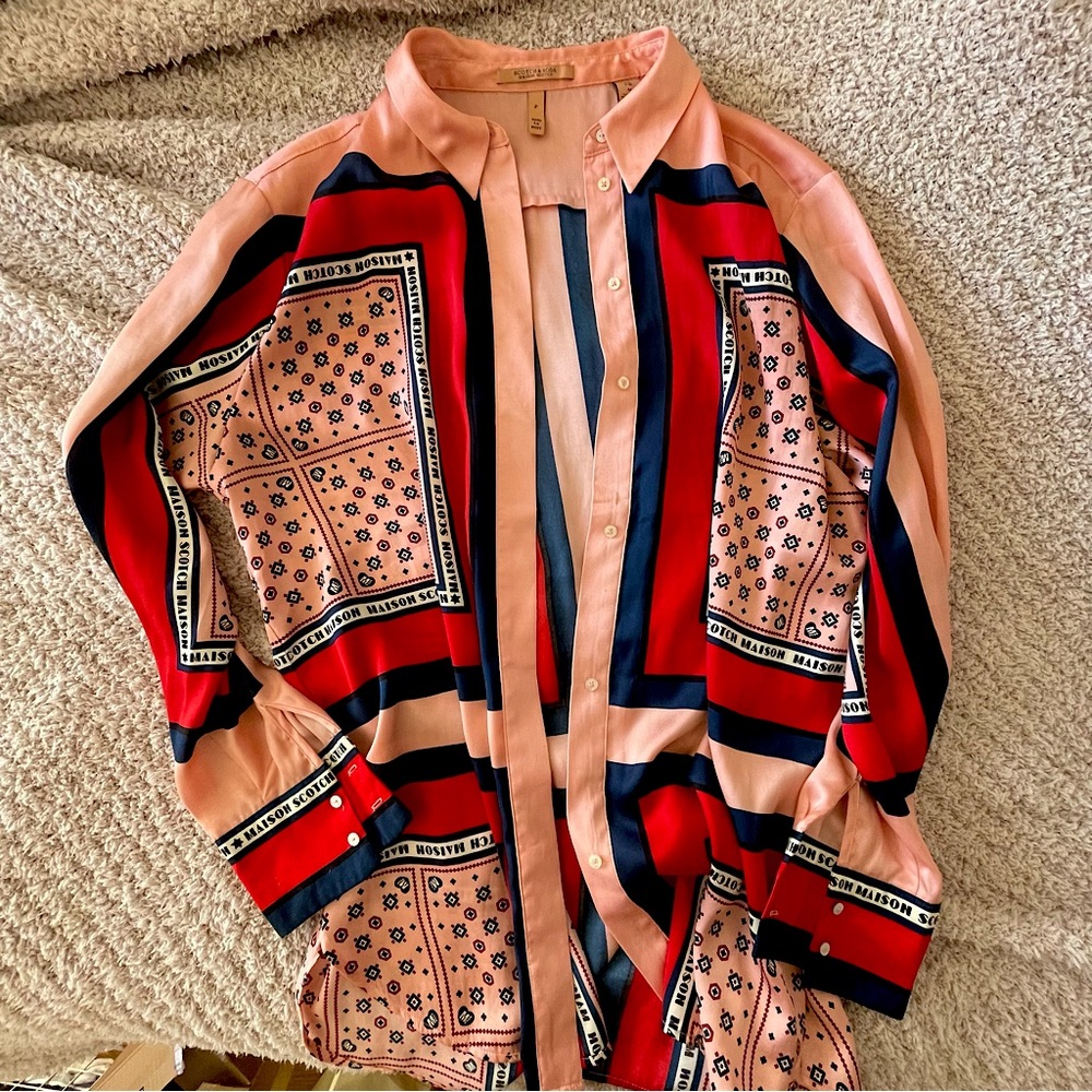 Scotch & Soda Silk Multicolor Blouse